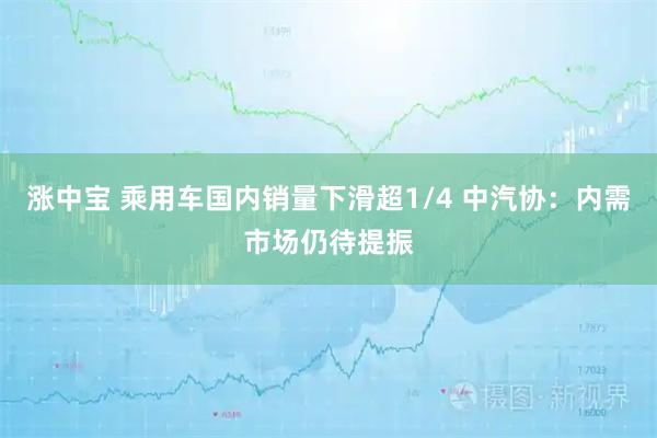 涨中宝 乘用车国内销量下滑超1/4 中汽协：内需市场仍待提振